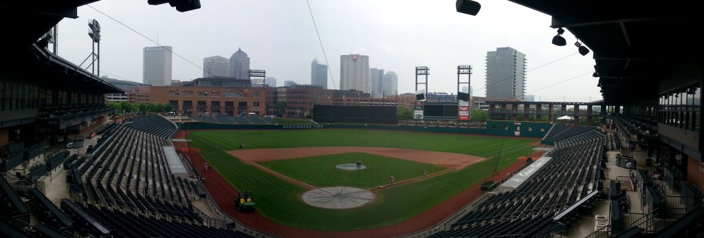 View from the stands at Huntington Park
